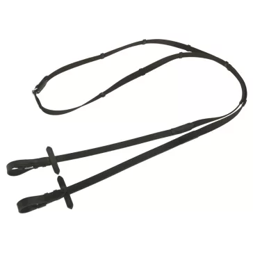   Covalliero Anti-Slip gumival átszőtt szár - fekete/barna, 20 mm