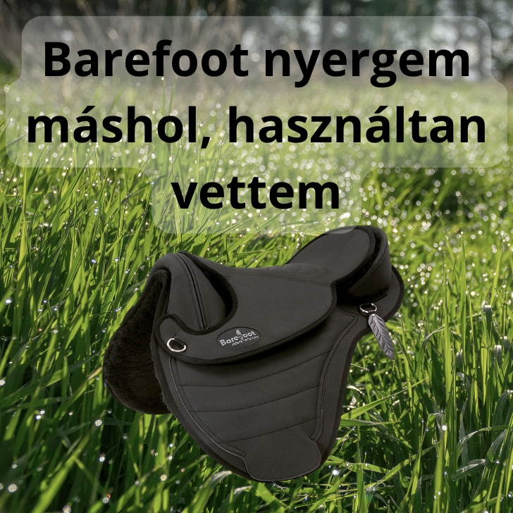 Máshol vett használt Barefoot nyereg